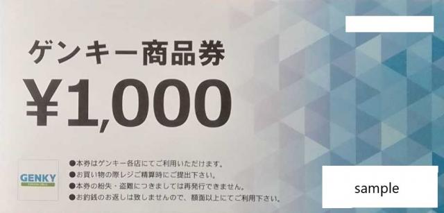 GENKY ゲンキー商品券株主優待券500円券20枚セット Anka 