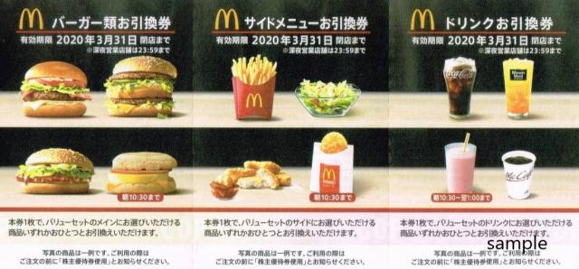 マクドナルド　株主優待