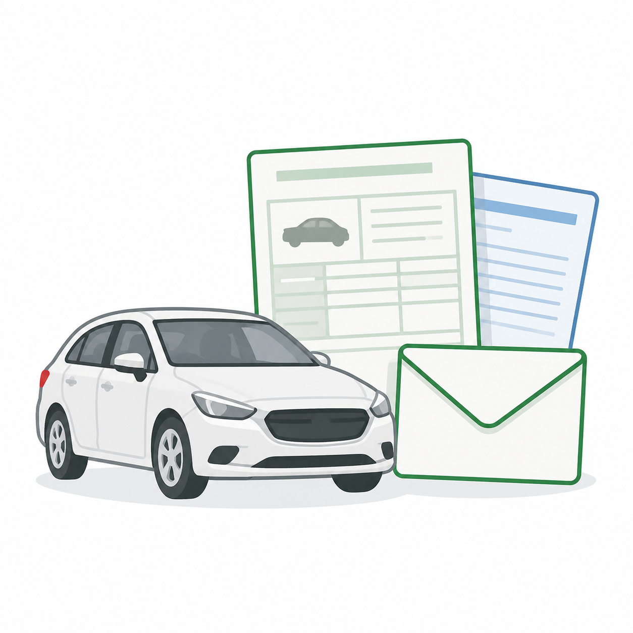 カーディーラー・自動車関連業のイラスト
